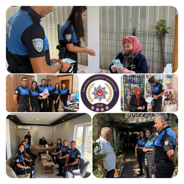Balıkesir Polisi 2.133 Vatandaşı Bilgilendirdi – 131 Noktada Suçlara Karşı Farkındalık Çalışması