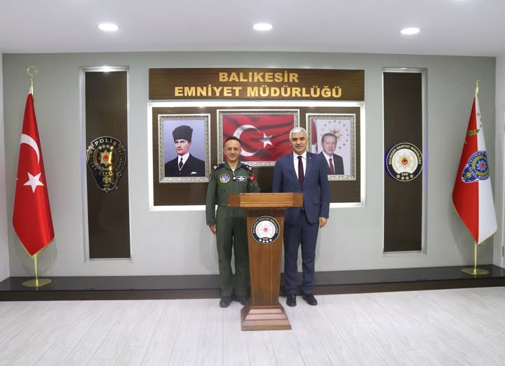 Tuğgeneral Cenk Al’dan Emniyet Müdürü Hasan Yiğit’e Veda Ziyareti
