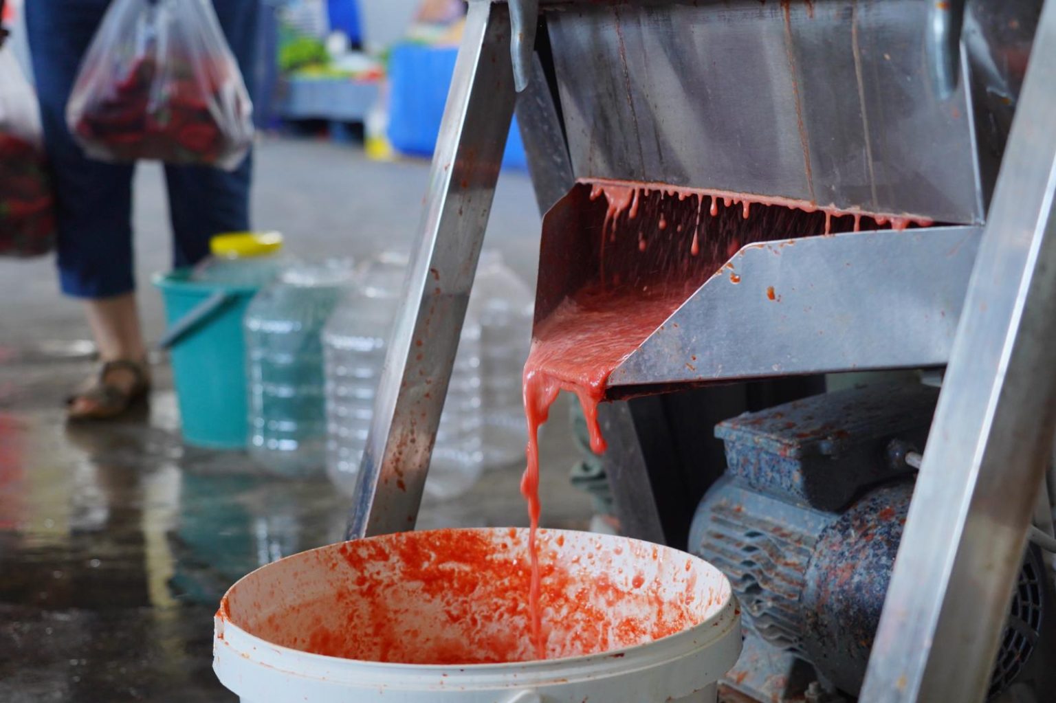 Ayvalık’ta Salça Zamanı Başladı: Vatandaşlar Makinelerde Salçalarını Hazırlıyor