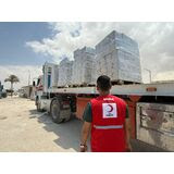 GAZZE’YE 165 TIRLIK UMUT, TÜRK KIZILAY’DAN 3000 TON GIDA YARDIMI