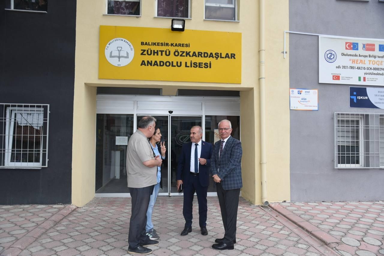 İl Müdürü Murat Demir’den Zühtü Özkardaşlar Anadolu Lisesine Ziyaret