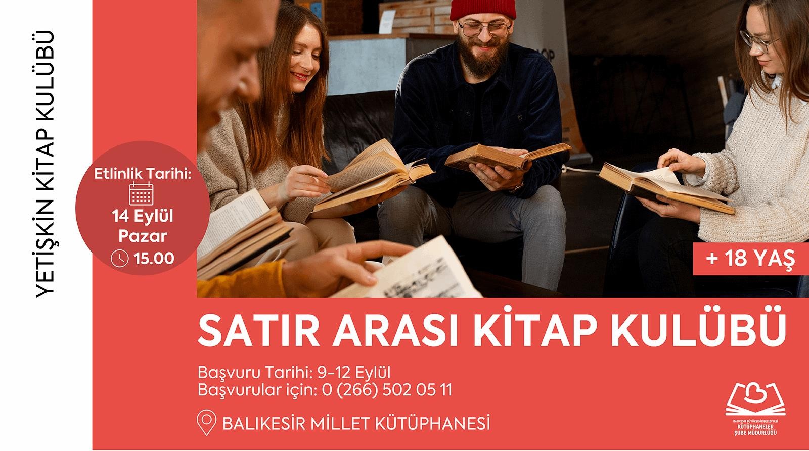 “Satır Arası Kitap Kulübü” Kitap Tutkunlarını Buluşturuyor