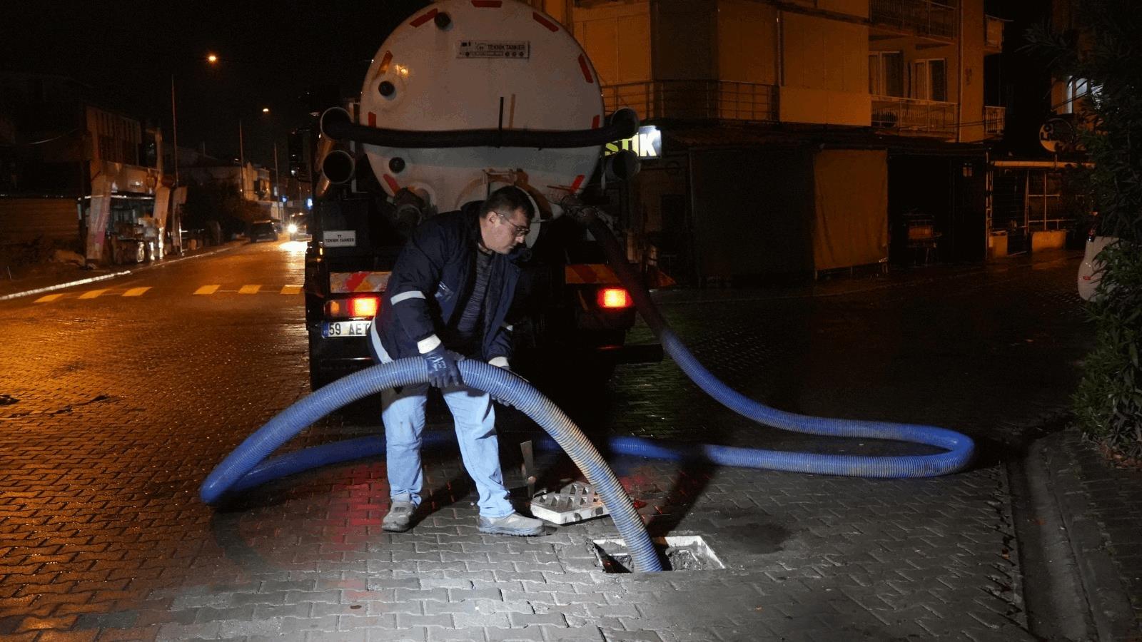 Sağanak Yağışlarda BASKİ’den Sahada Aralıksız Müdahale