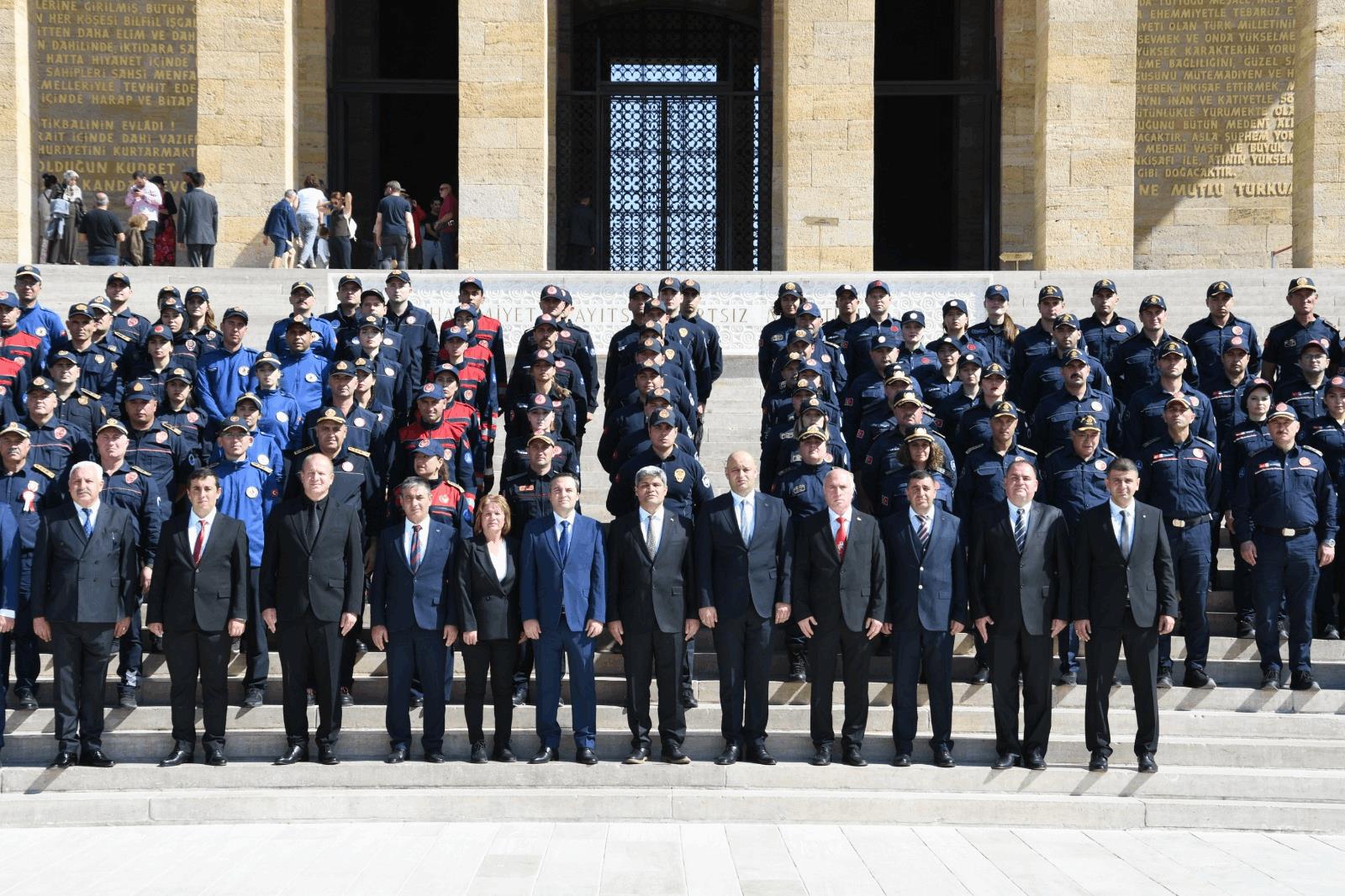 Balıkesir İtfaiyesinden Anıtkabir Ziyareti