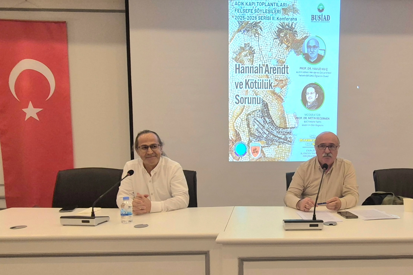 BUSİAD Felsefe Söyleşilerinde ‘Hannah Arendt ve Kötülük Sorunu’ tartışıldı