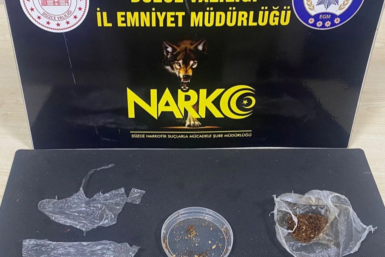 Düzce’de uyuşturucuya 2 tutuklama!