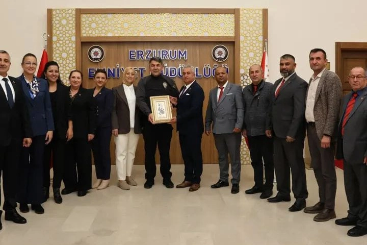Edirneli muhtarlardan Erzurum’da vefa ziyareti