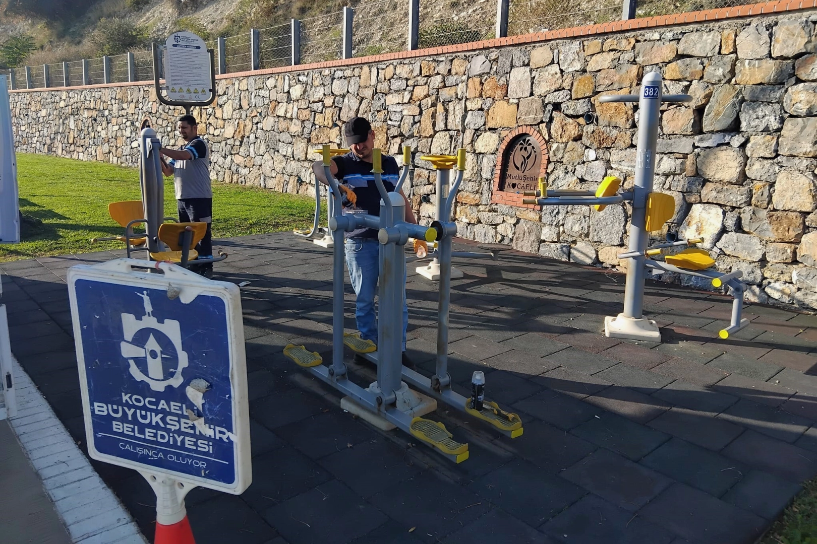 Kocaeli Darıca’da Millet Bahçesi’nde kesintisiz çalışma