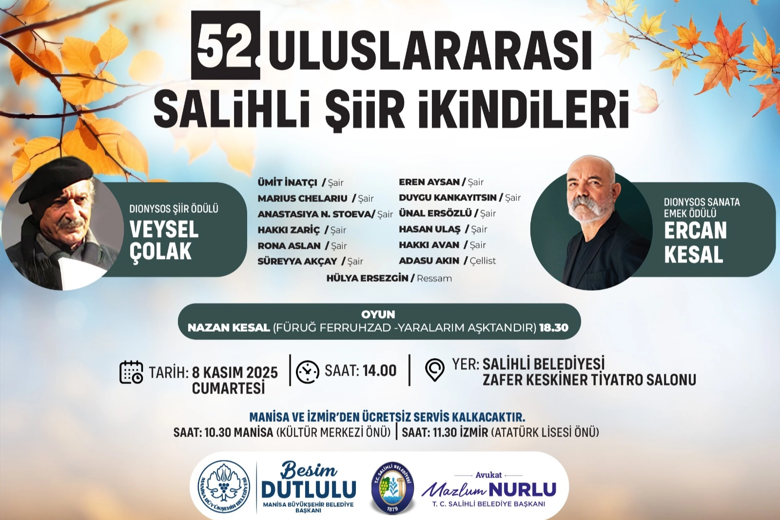 Manisa Salihli ‘Şiir İkindileri’nde buluşacak