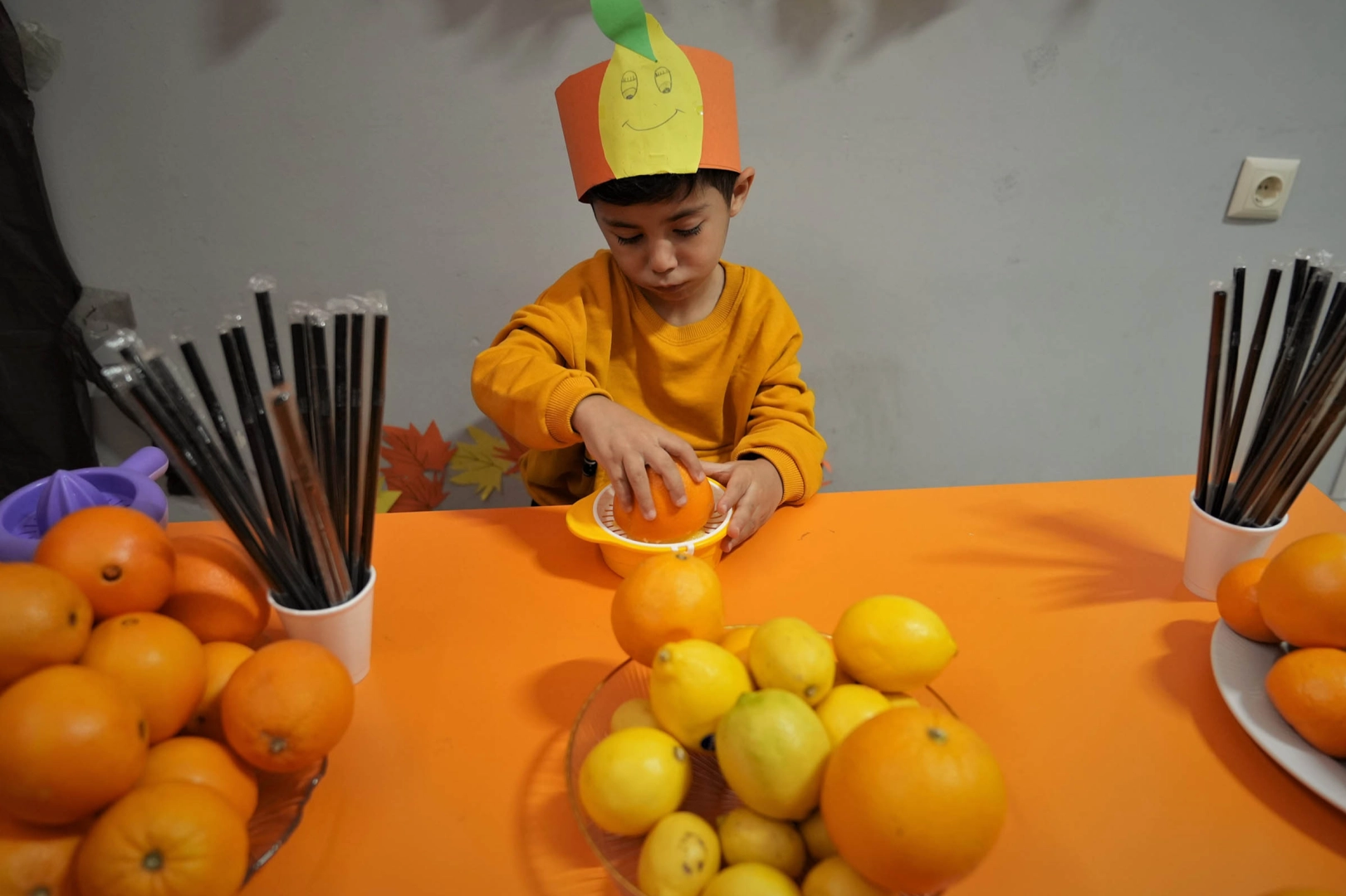 Ankara’da miniklerden renkli ‘C Vitamini’ etkinliği