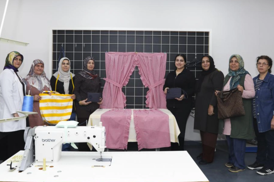 Mersin’de özel  birey annelerine dikiş kursu