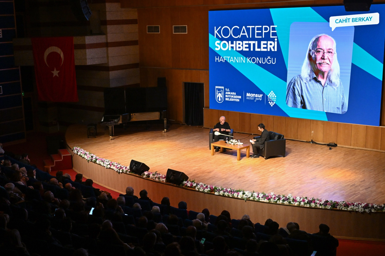 Ankara’da Kocatepe Sohbetleri’nin konuğu Cahit Berkay oldu