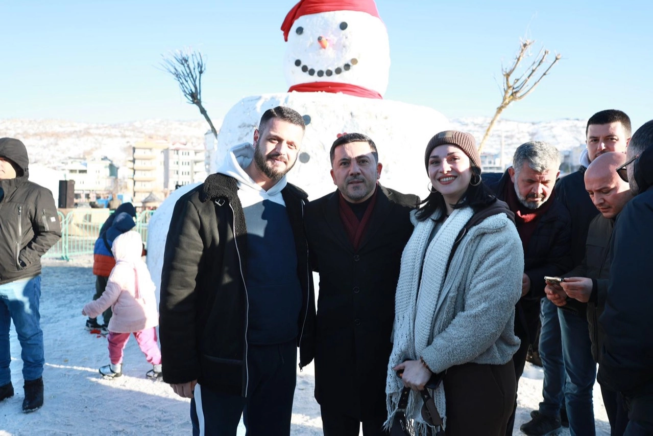 Nevşehir Belediyesi’nden ‘kardan adam’ mutluluğu