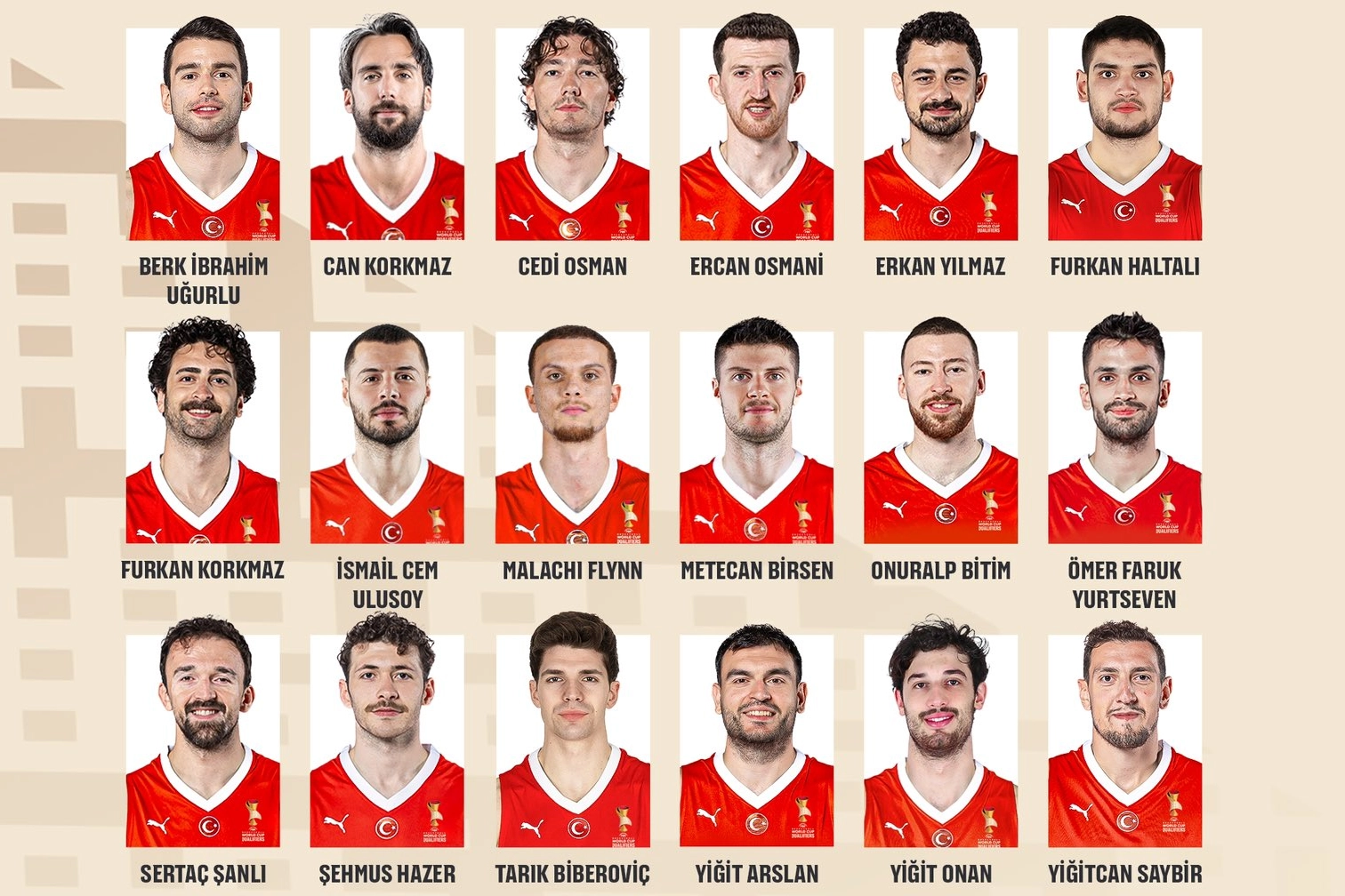 ‘A Erkek Milli’lerin 18 kişilik aday kadrosu açıklandı