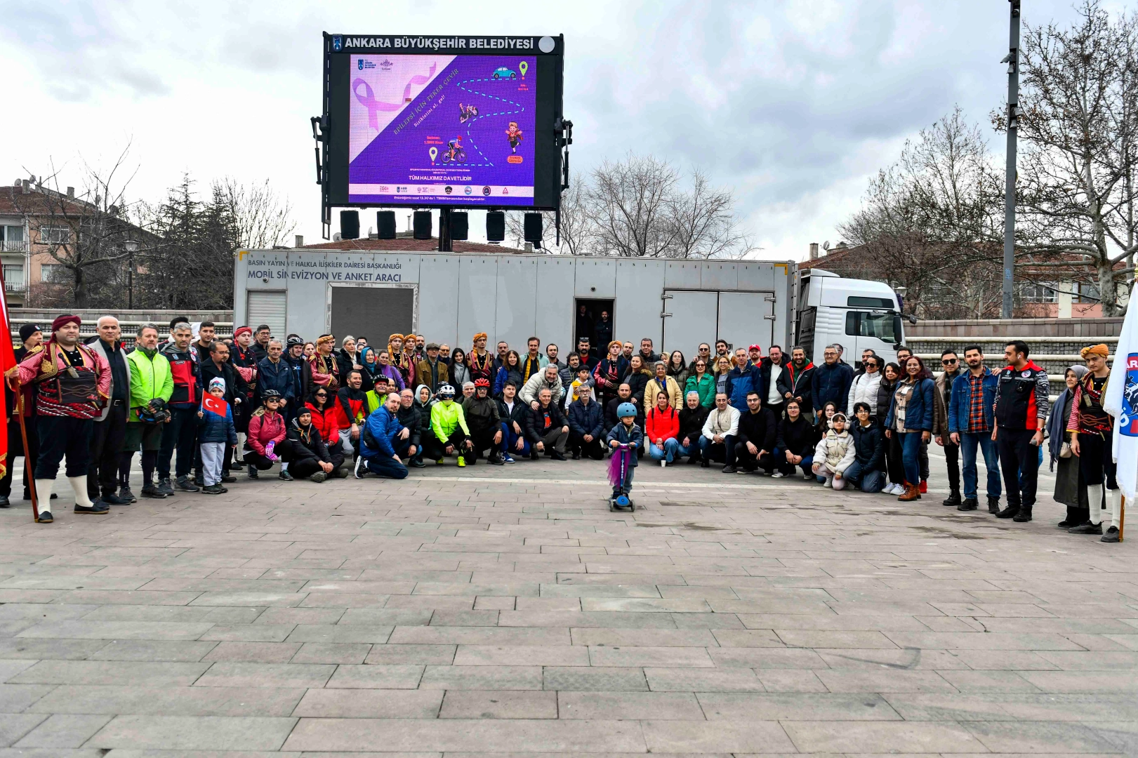 Ankara’da tekerler farkındalık için döndü