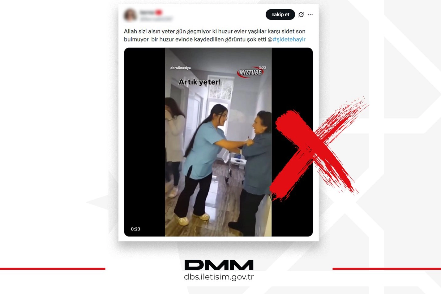 DMM’den huzurevi görüntüleri uyarısı