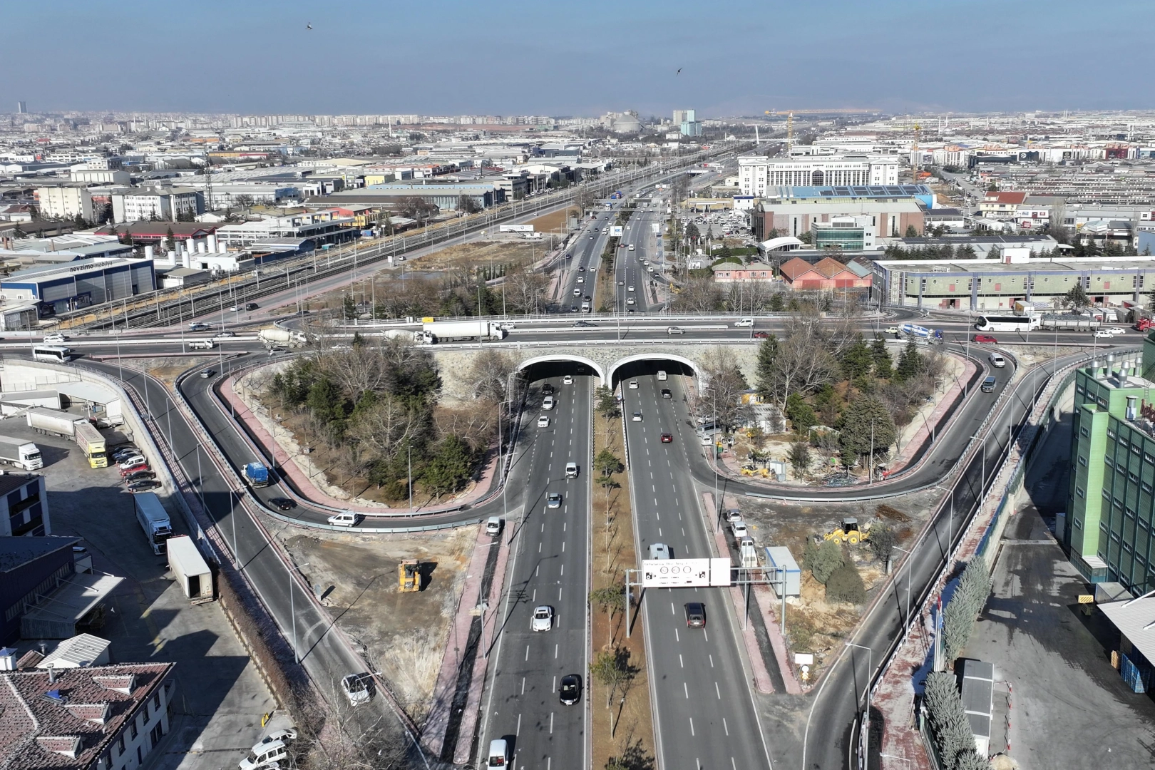 Konya’da o kavşak için şerit sayısı ikiye çıkarıldı