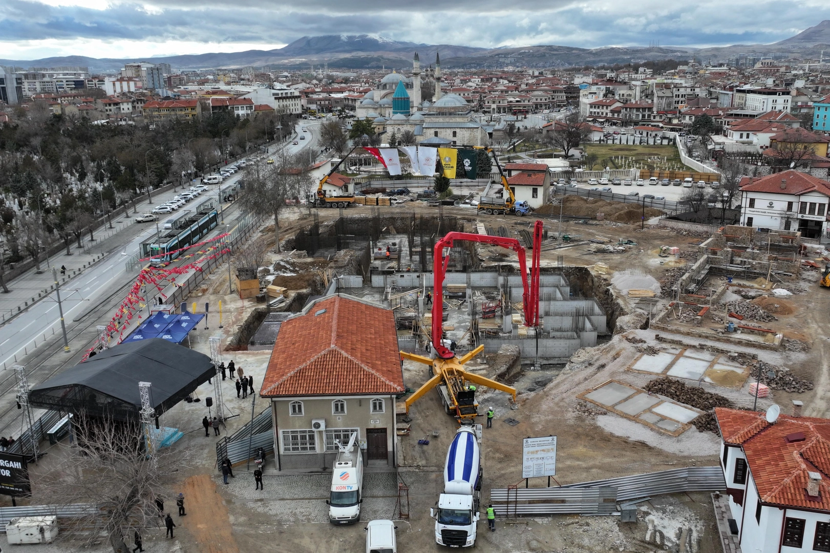 Konya Mevlevi Dergahı’nın temeli atıldı