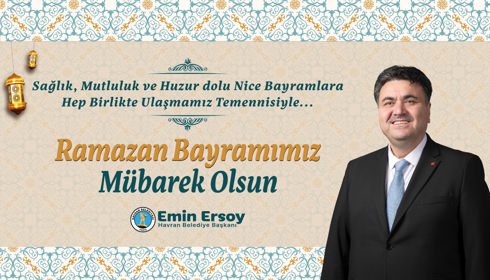 Havran Belediye Başkanı Emin Ersoy Ramazan Bayramı Mesajı