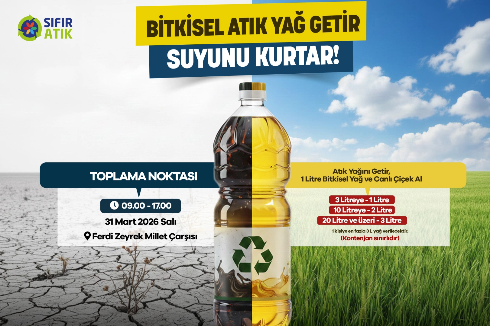 Manisa’dan çevreci ‘atık yağ’ çağrısı