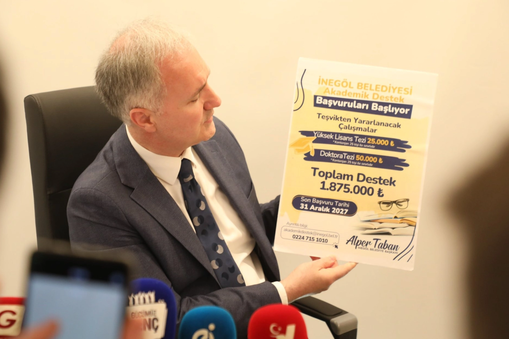 Bursa İnegöl’den 2 milyon TL’lik akademik destek