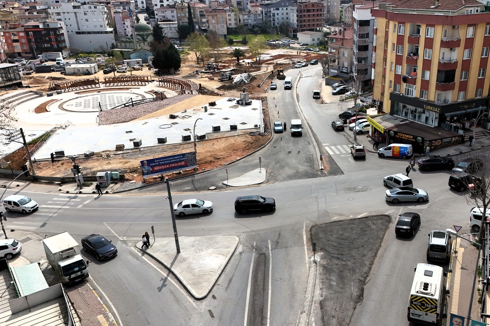 Kocaeli Çayırova’da kavşak düzenlemesi tamamlanıyor