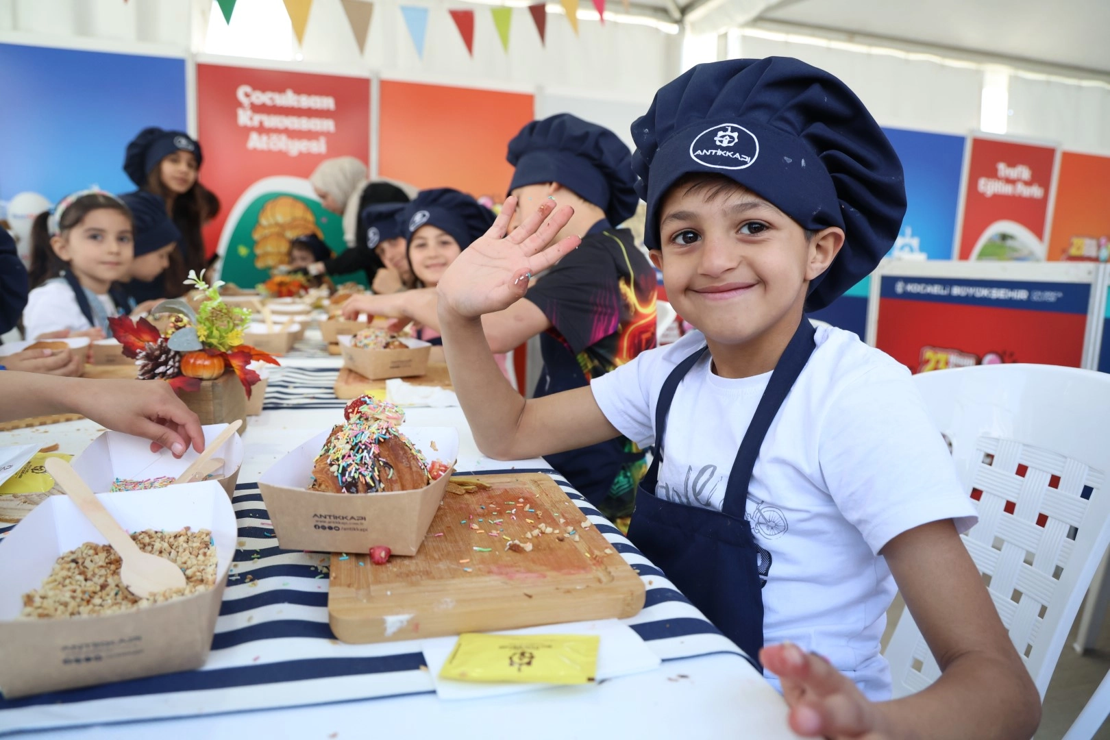 Kocaeli’de çocuklar kahraman da oldu aşçı da
